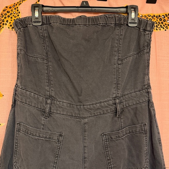 Anthropologie Pilcro The Skipper Strapless Cropped Wide Leg Jumpsuit - Picture 10 of 15